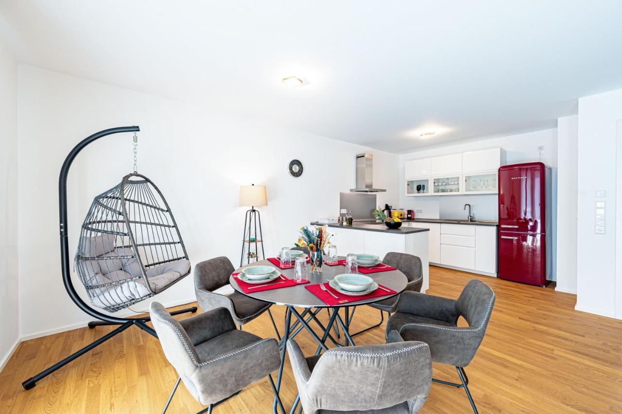 Ferienwohnung Lit Living: Luxus - Box Spring - Parking - Terrace Ludwigshafen am Rhein Exterior foto